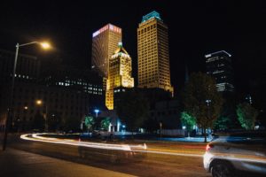Night time Tulsa timelapse photo